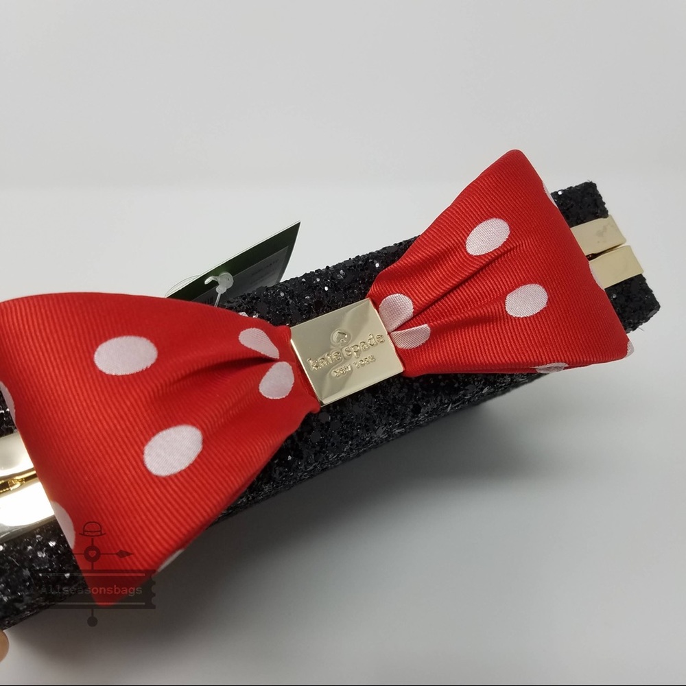 Kate spade Minnie Mouse glitter clutch crossbody - Picture 4 of 6